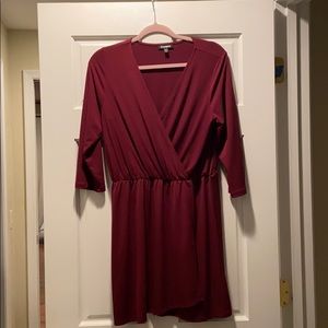 Express faux wrap dress